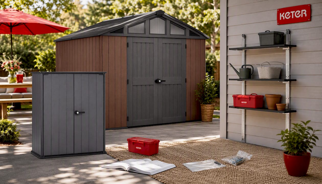 PRE ORDER: AUG. - Keter Storage Shed Shelf Kit