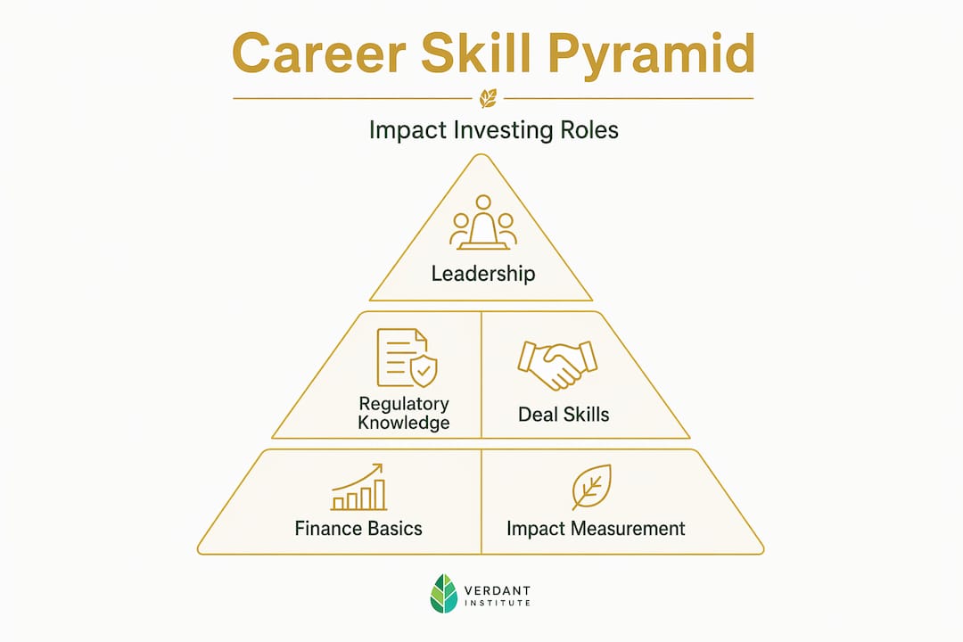 Career skill hierarchy pyramid for impact investing