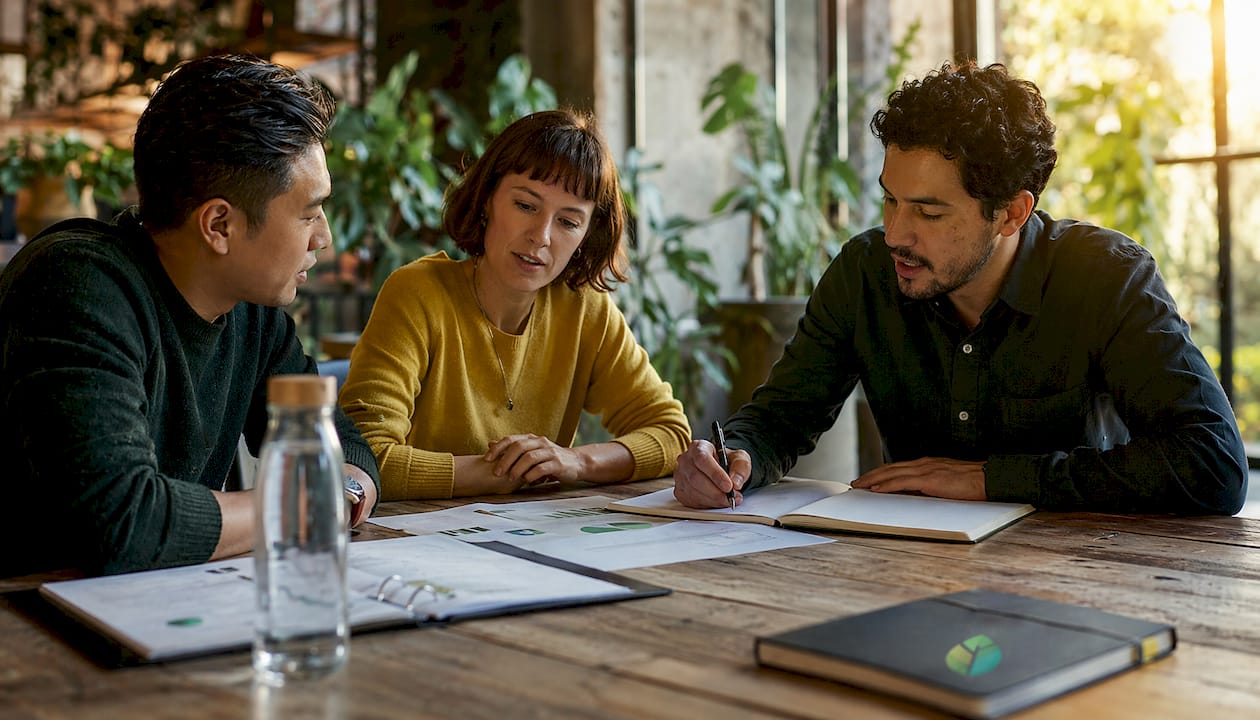 Meeting with diverse ESG investment team