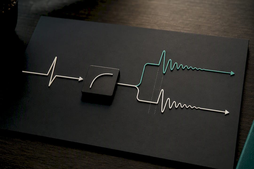 High-pass filtering creating ringing oscillations
