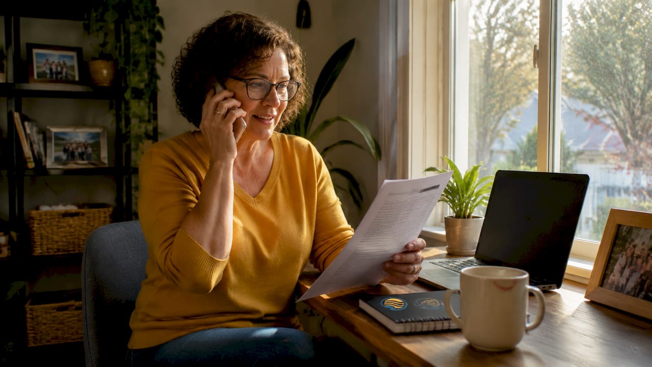Homeowner verifying solar installer license