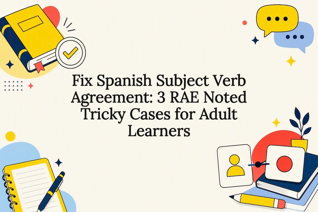 Spanish grammar agreement title card