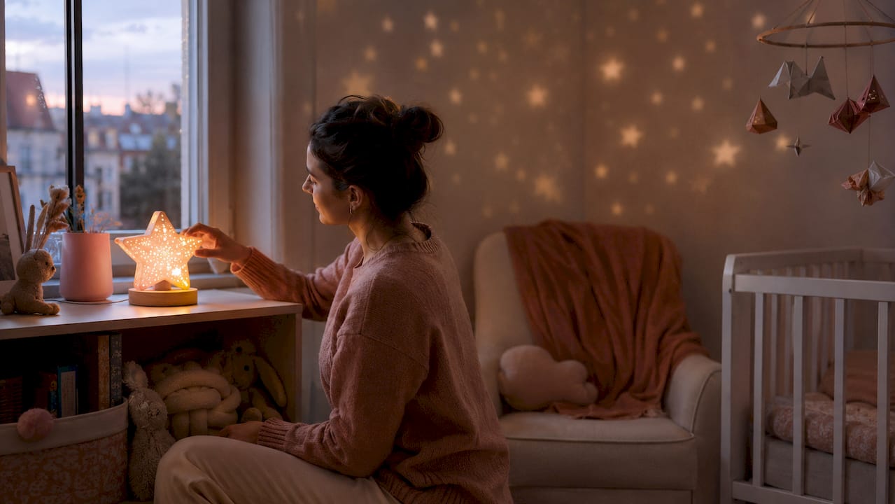 Réglage manuel de l’intensité d’une veilleuse projecteur d’étoiles