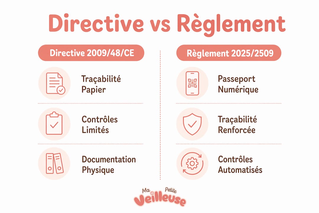 Infographie : les différences clés entre directive et règlement européen