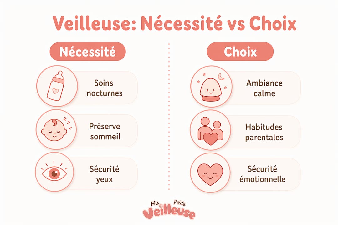 Infographie : faut-il vraiment une veilleuse ou est-ce simplement un choix ?