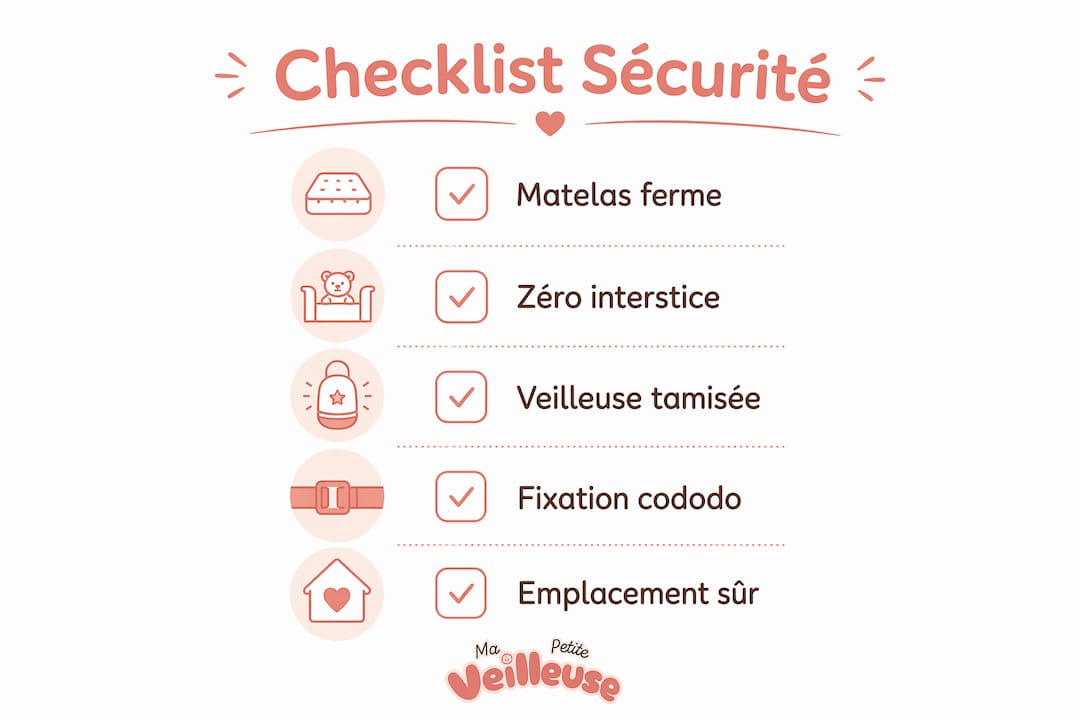Infographie : les indispensables pour assurer la sécurité de bébé pendant la nuit