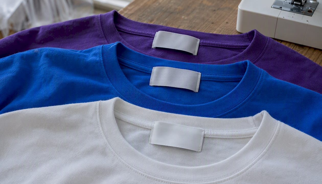 Comparison of three sewn neck label attachment styles