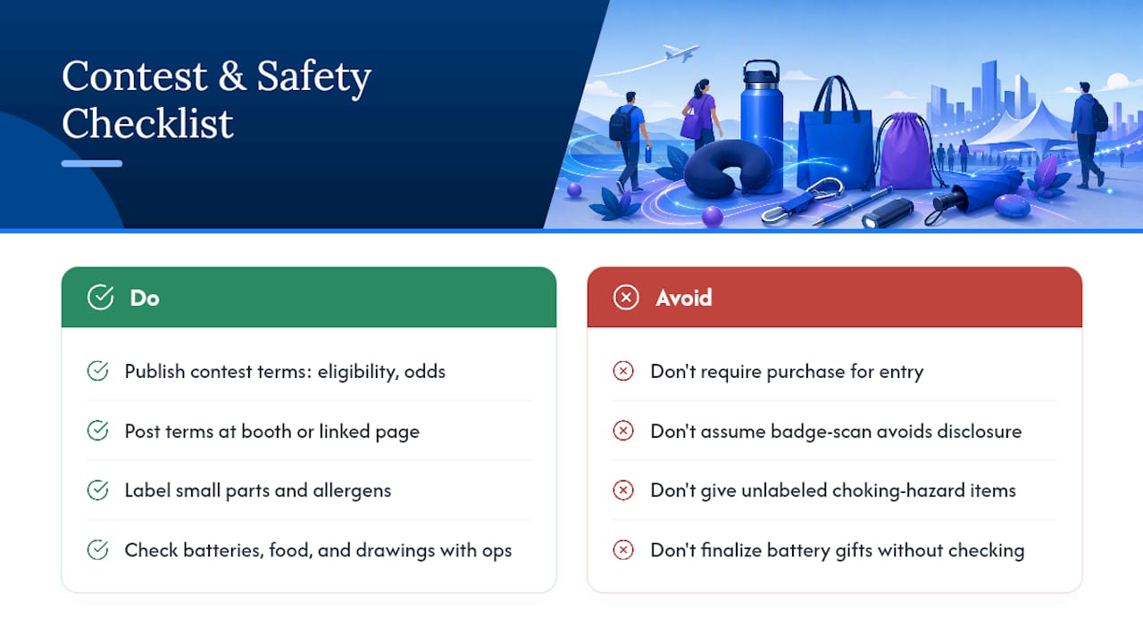 Contest Rules and Safety Considerations for Giveaways — overview diagram