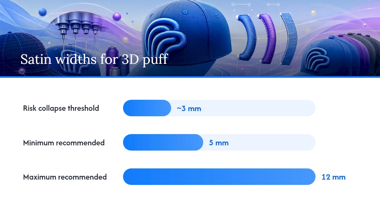 How Do You Digitize a Design for 3D Puff Embroidery? — overview diagram