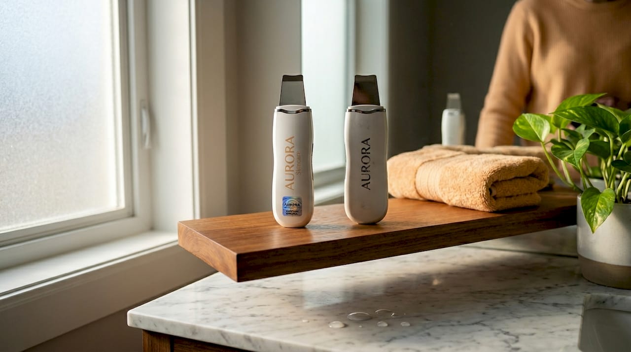Authentic and counterfeit skincare devices comparison