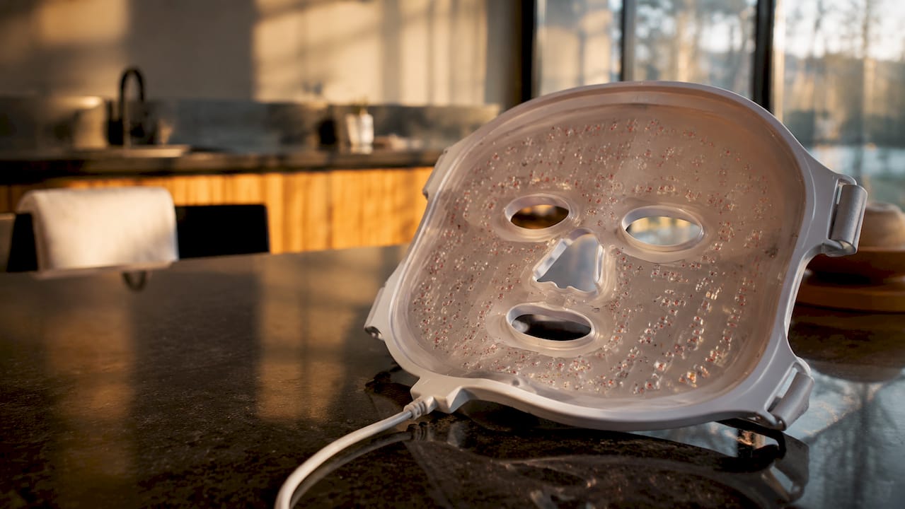 Close-up of CurrentBody Series 2 LED silicone mask