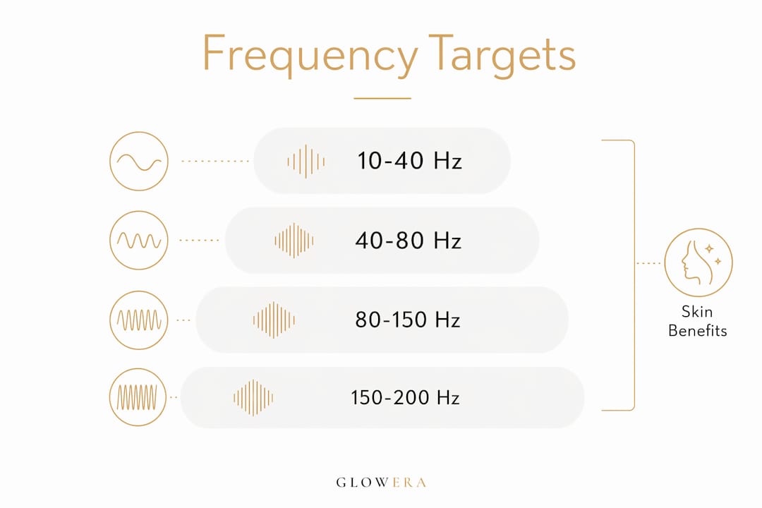 Infographic showing pulse frequency biological targets hierarchy