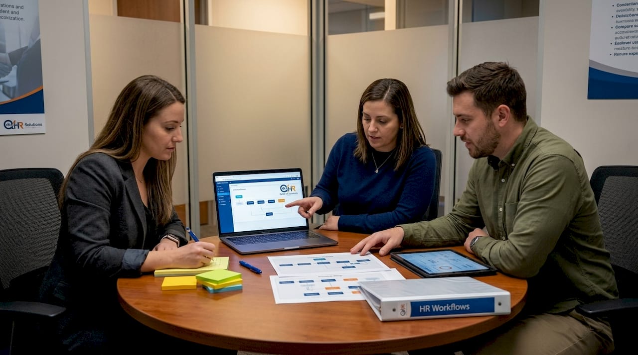 HR team collaborating on scalable workflows