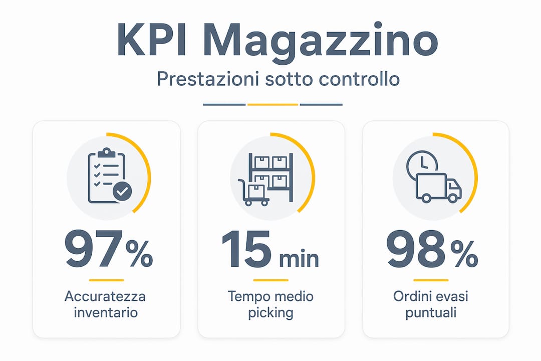KPI di magazzino: l’infografica SoftShop dal design moderno