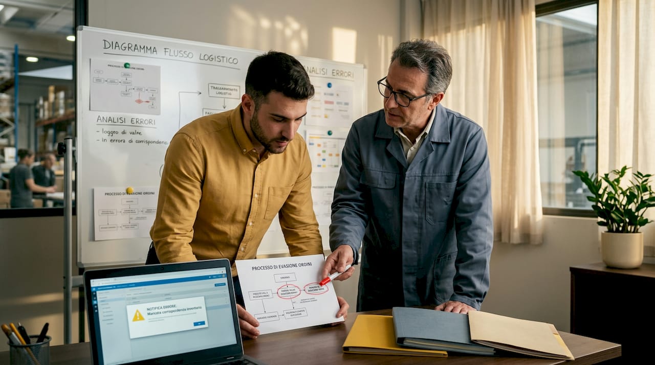 I colleghi stanno esaminando le anomalie riscontrate negli ordini ai fornitori.