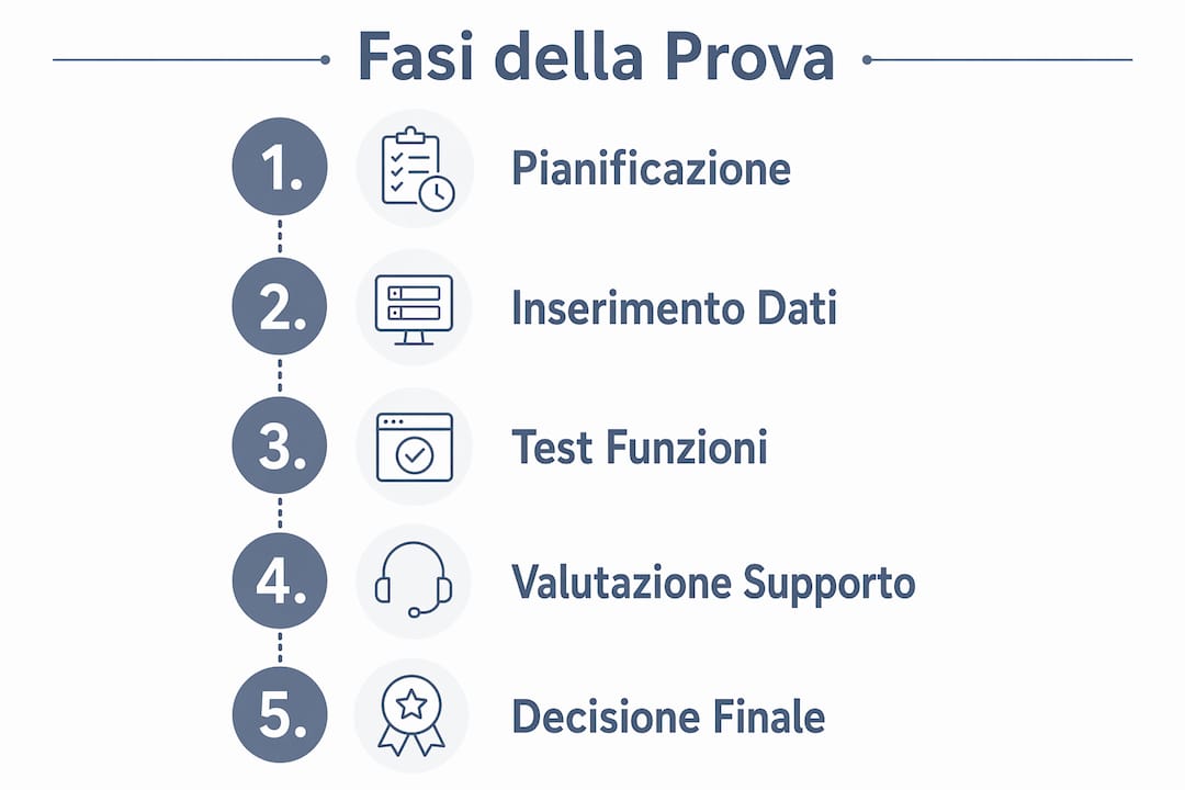 Infografica: tutte le fasi per scegliere il software gestionale più adatto