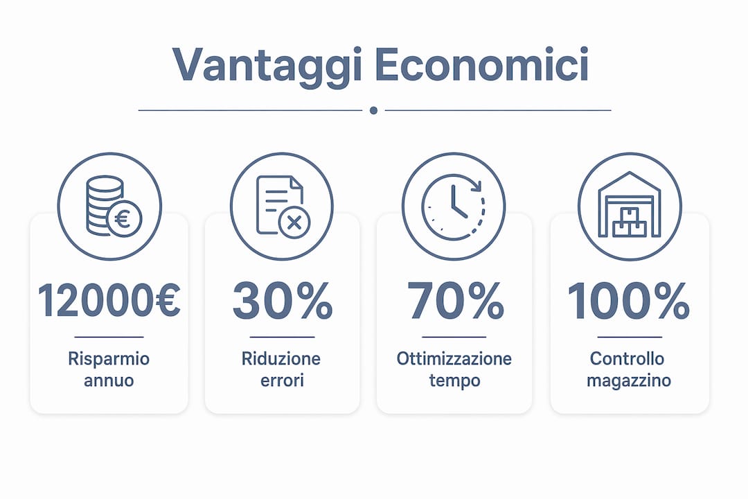 Infografica: tutti i vantaggi economici di un software gestionale
