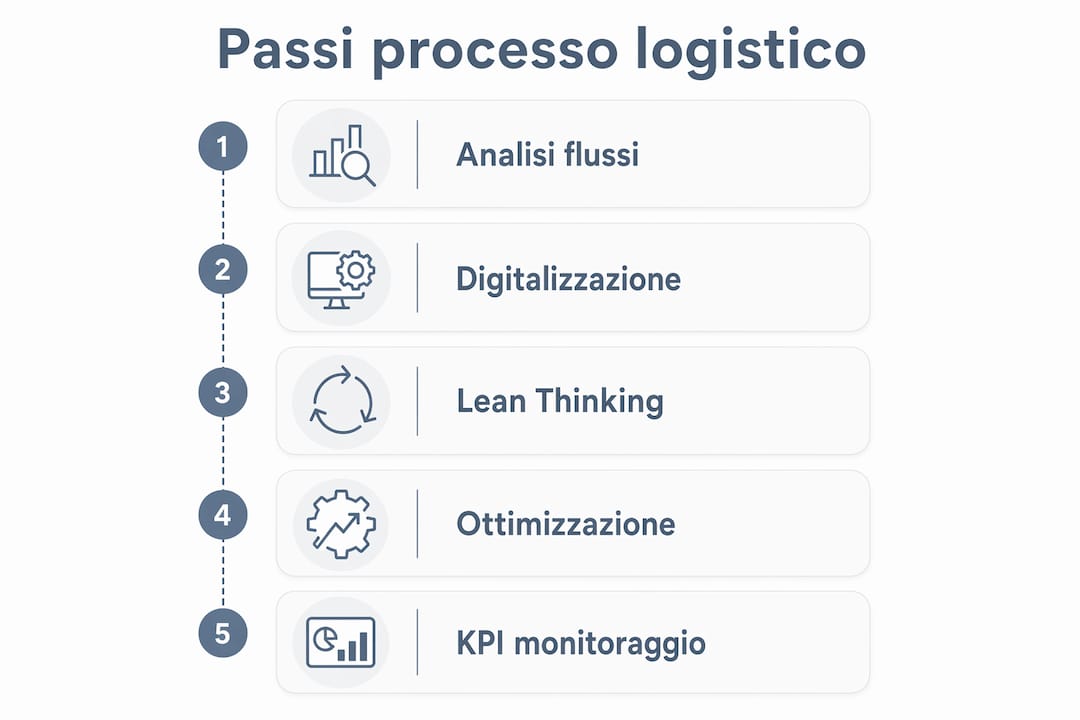 Infografica: tutte le fasi chiave per una logistica efficiente nel 2026