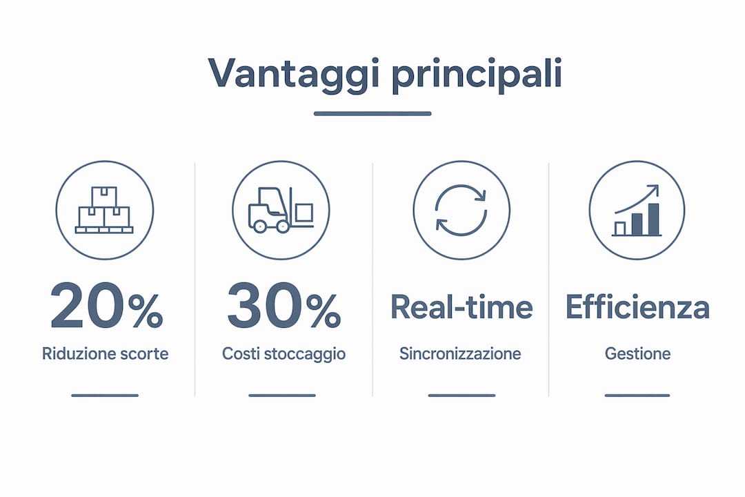 Infografica: i principali vantaggi del magazzino digitale