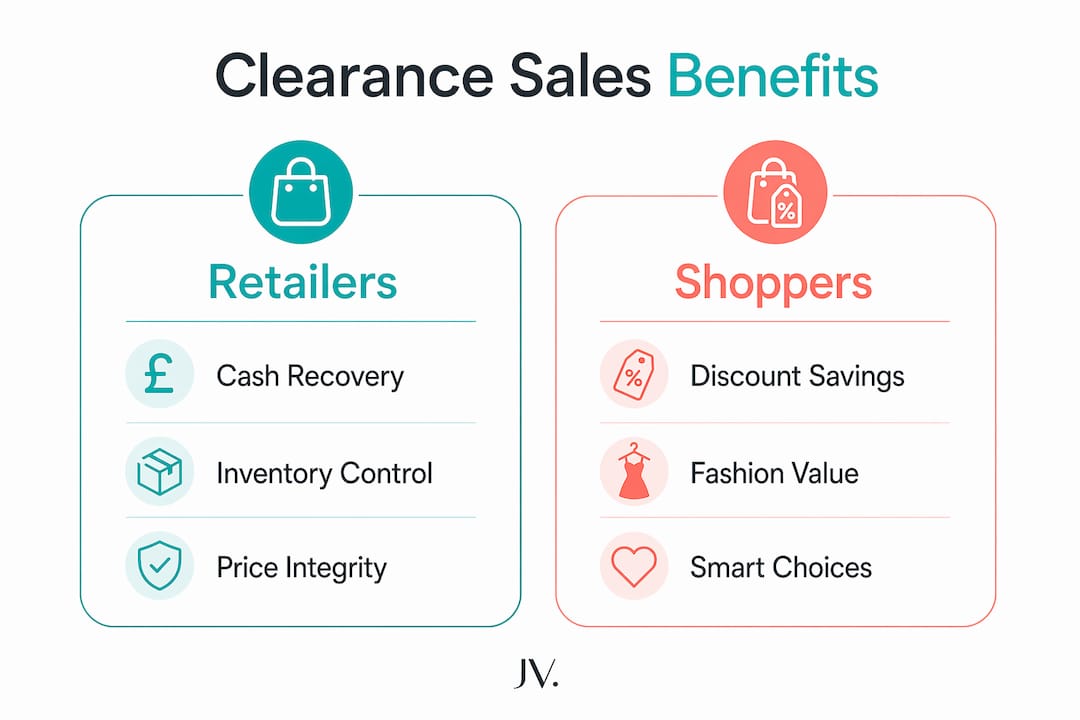 Infographic comparing retailer and shopper benefits