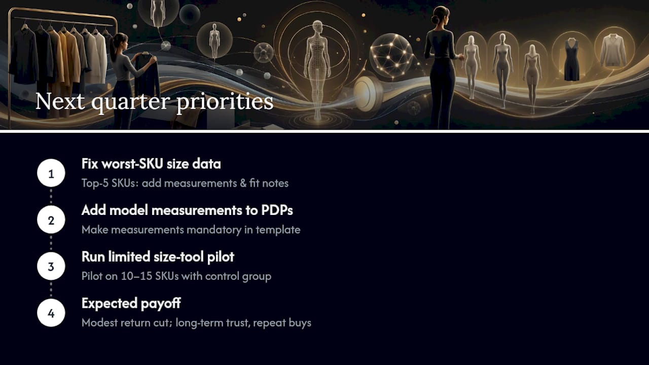 What to prioritise next quarter — overview diagram
