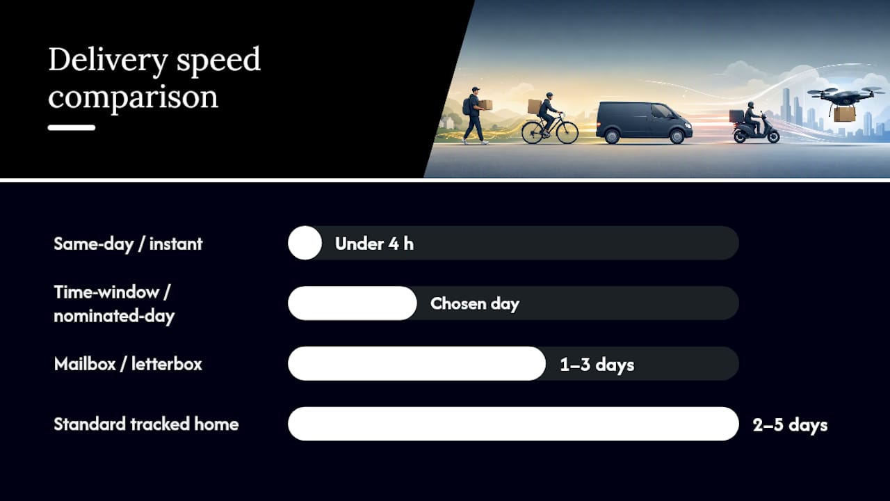 How the main delivery options compare at a glance — overview diagram