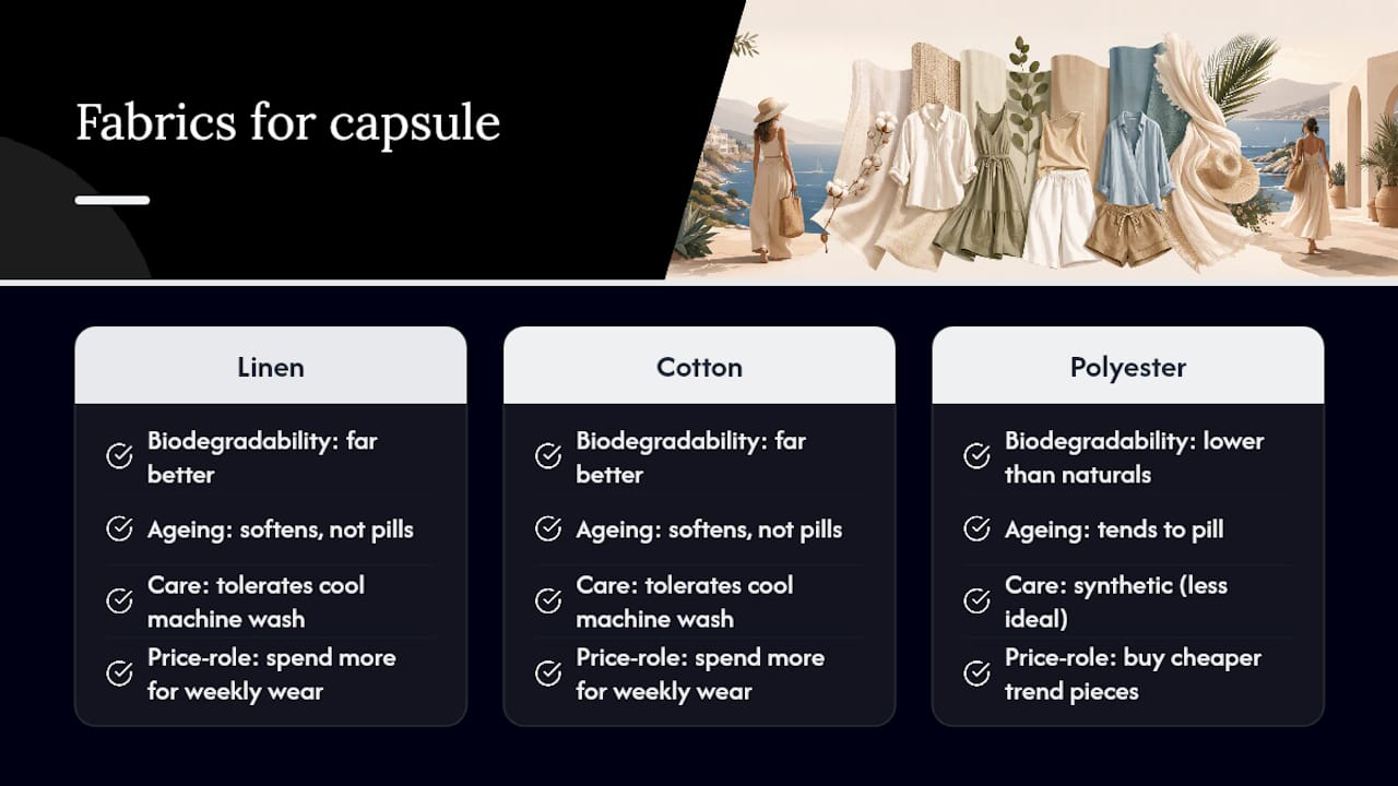 Natural and synthetic fabric comparison