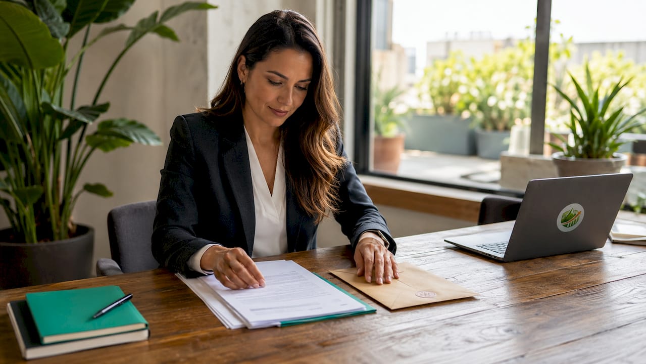 Project owner handling bid bond paperwork