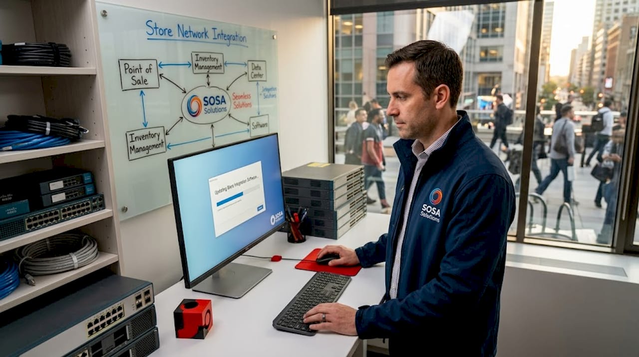 IT specialist integrating retail systems