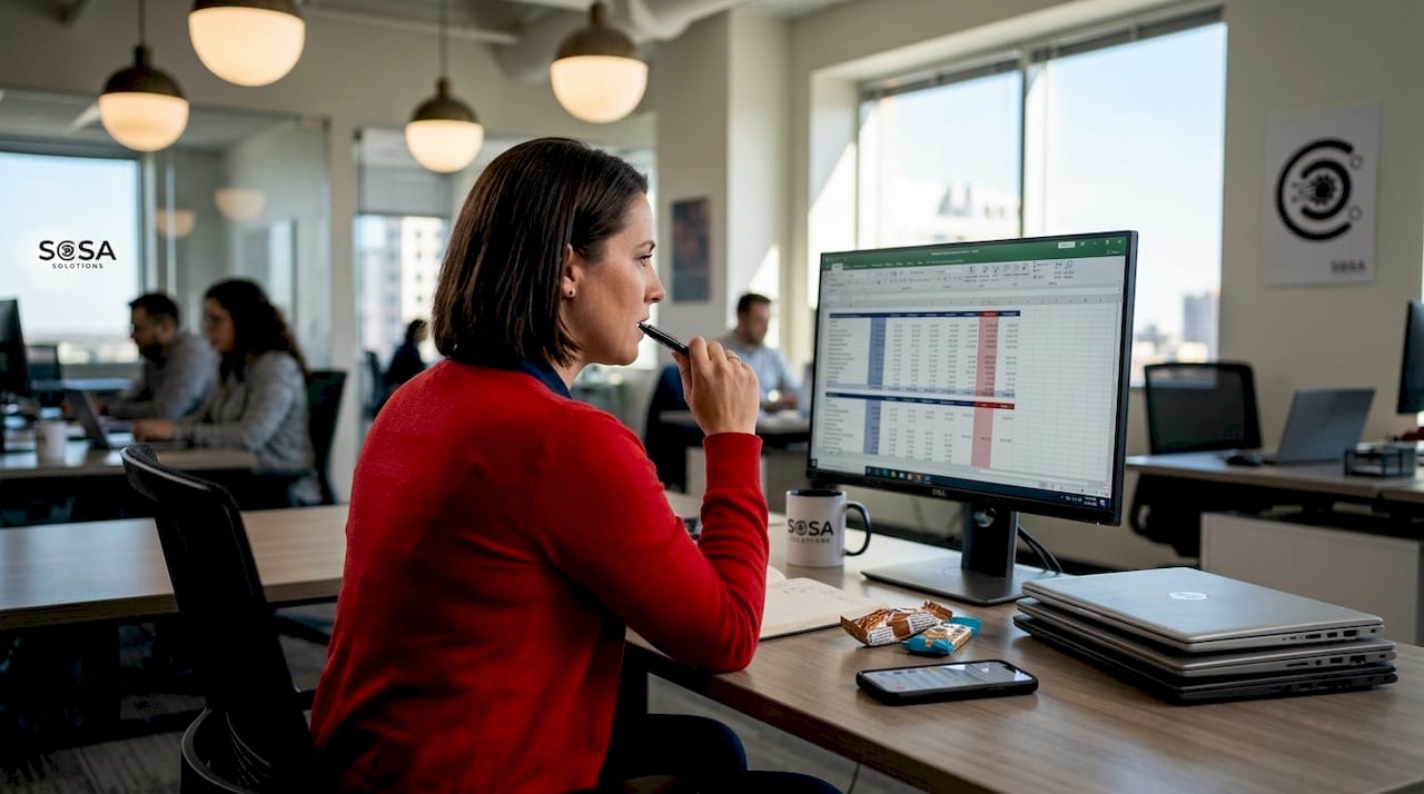 IT manager updates costs in open office
