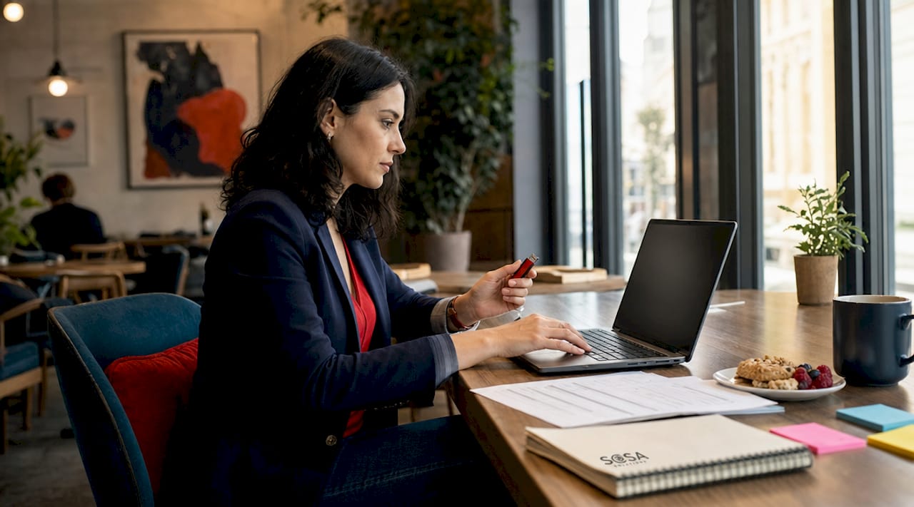 Retail IT manager managing data backup