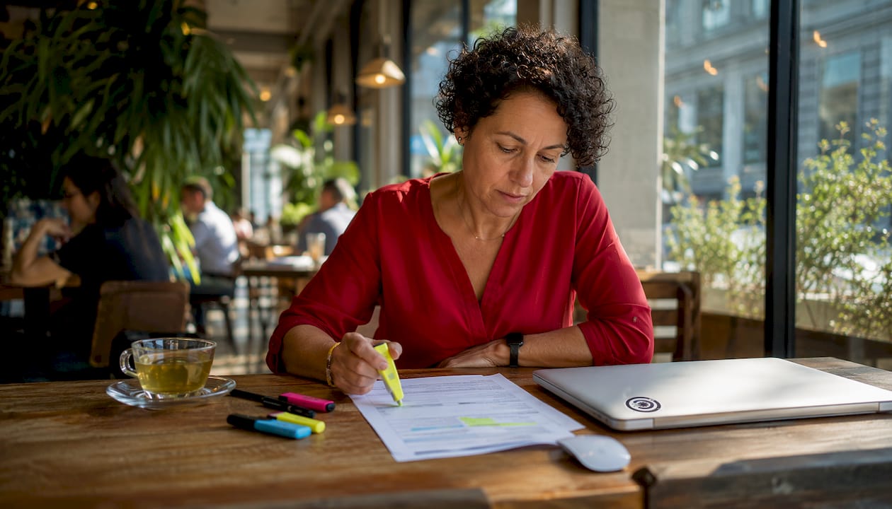 IT manager reviewing retail endpoint inventory