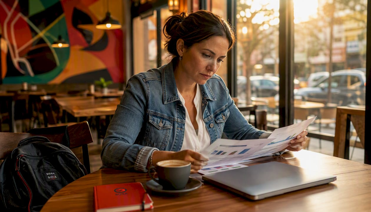 Retail business owner reviewing IT provider options