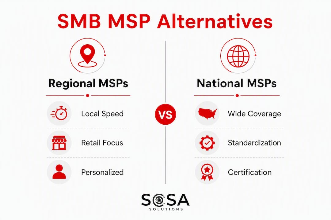 Infographic comparing regional and national MSP providers