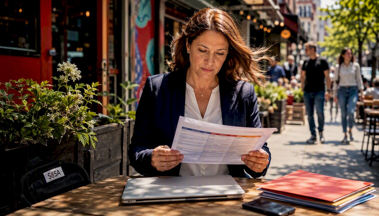 IT manager reviewing retail IT service options