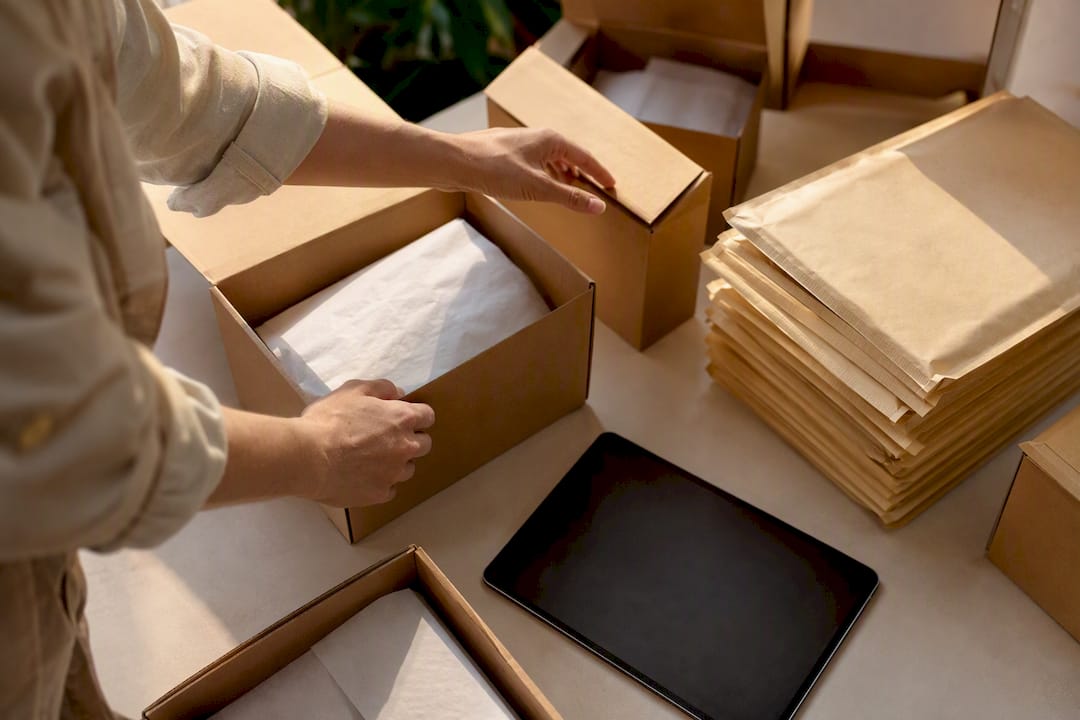 Coffee subscription shipping boxes and packaging
