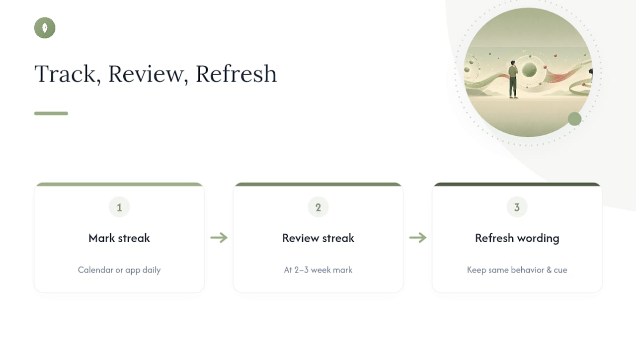 Three-stage affirmation review cycle