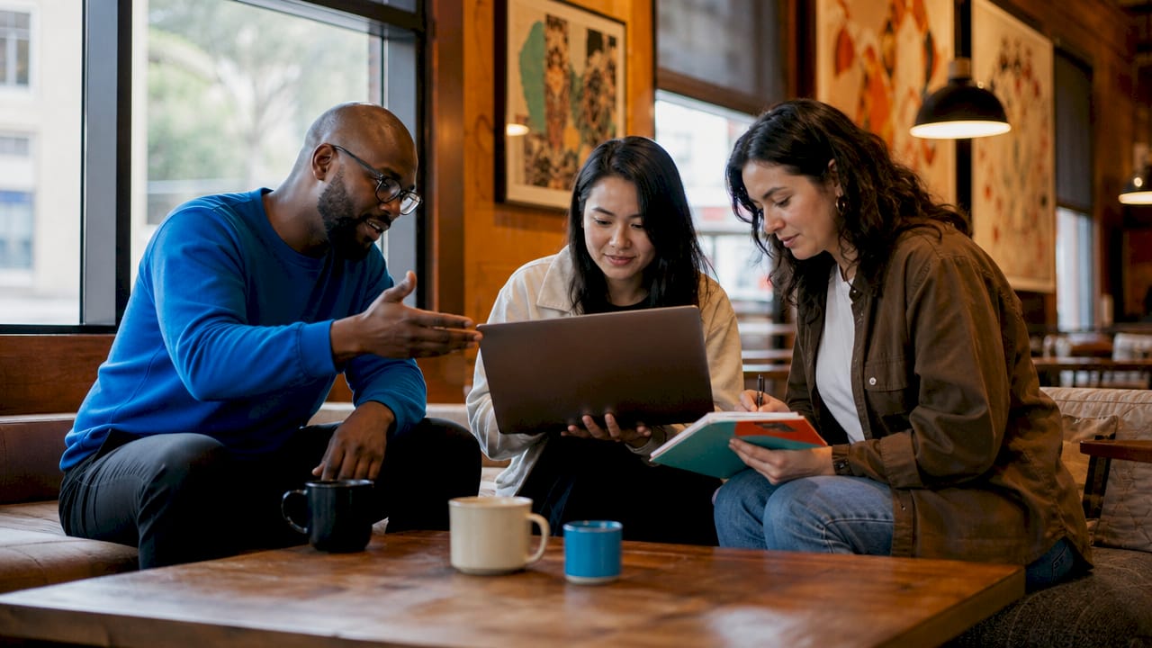 UX team collaborating on mobile app speed improvements