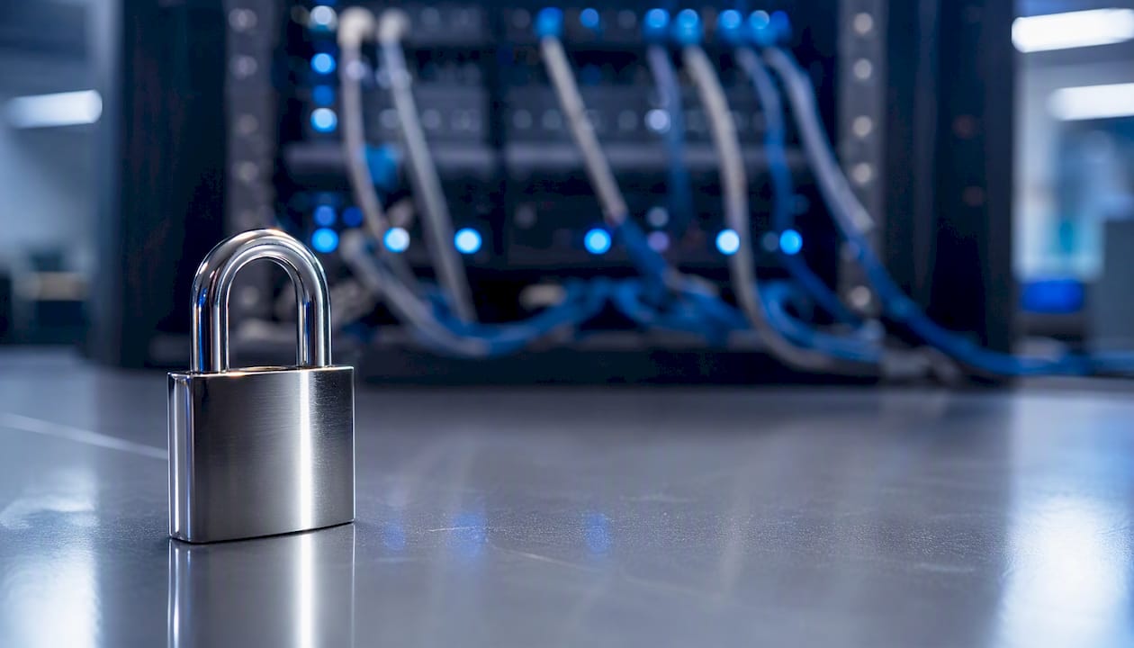 Padlock symbolizing cybersecurity
