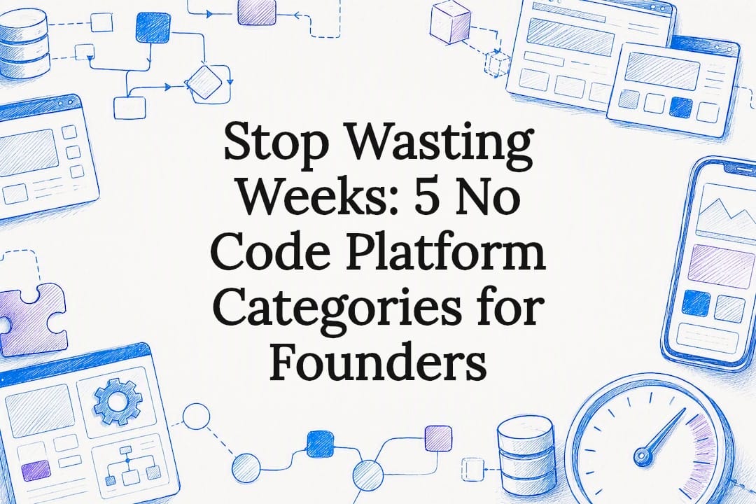 Decorative no-code platform category title card