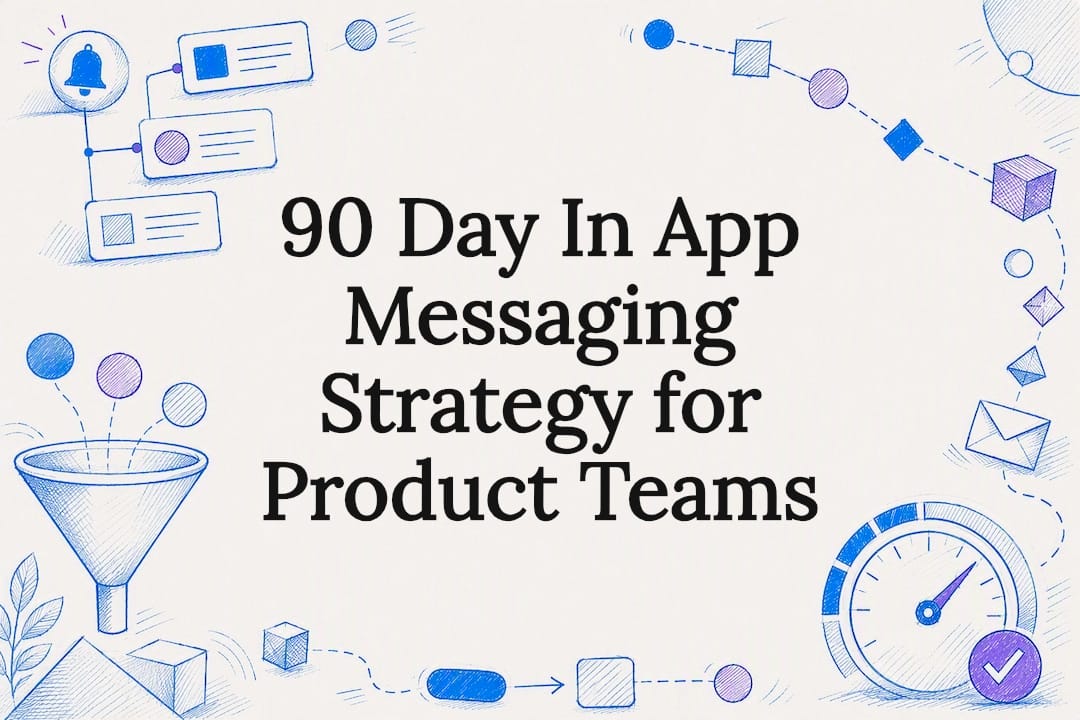Decorative in-app messaging strategy title card