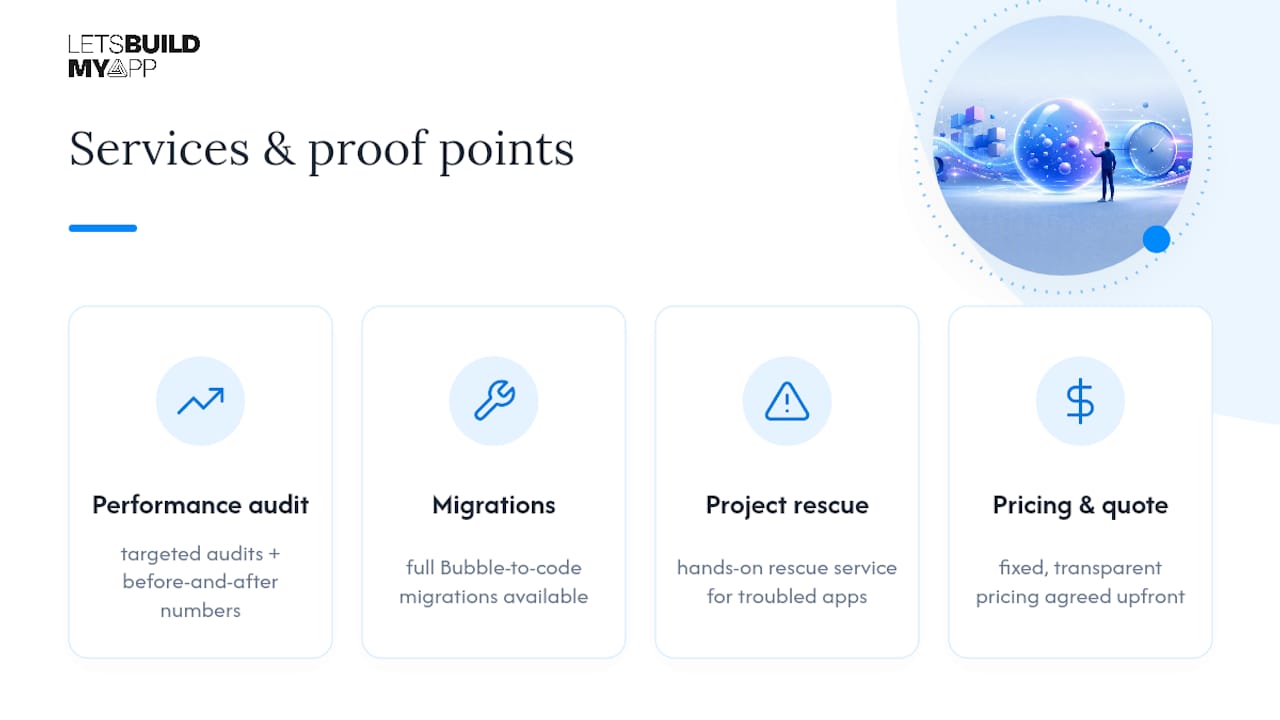 Ready to Fix Your Bubble App's Speed for Good? — overview diagram