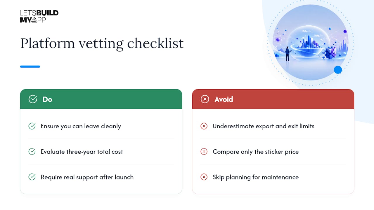 What Founders Get Wrong When Choosing a Platform — overview diagram