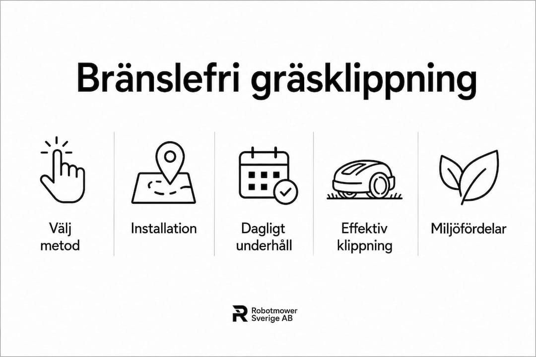 Så klipper du gräset utan bensin – en guide i bilder