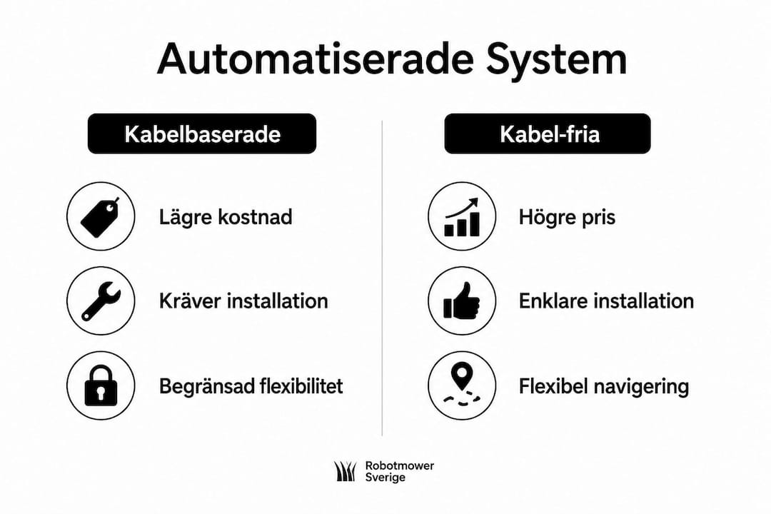 Infografik: För- och nackdelar med trådbundna jämfört med trådlösa system
