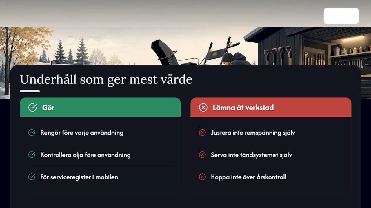 Vilka underhållsmoment ger mest värde för pengarna? — overview diagram
