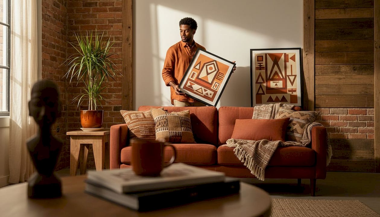 Selecting vibrant Afrocentric wall art at home