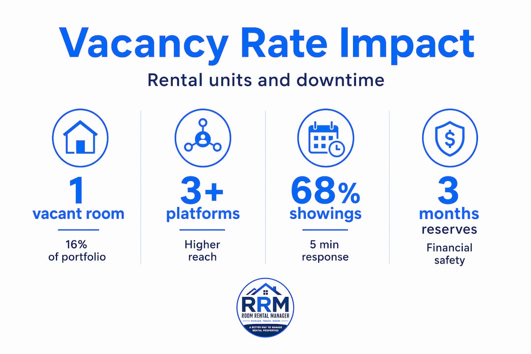 Infographic on vacancy rate and ad impact