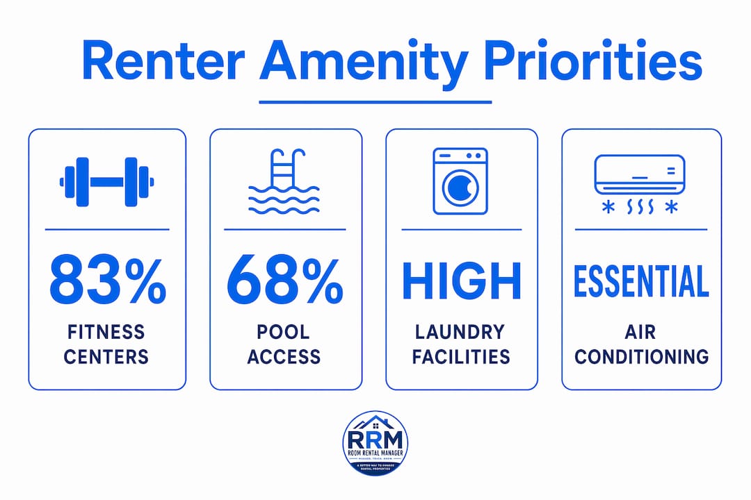 Infographic of renter shared amenities priorities 2026