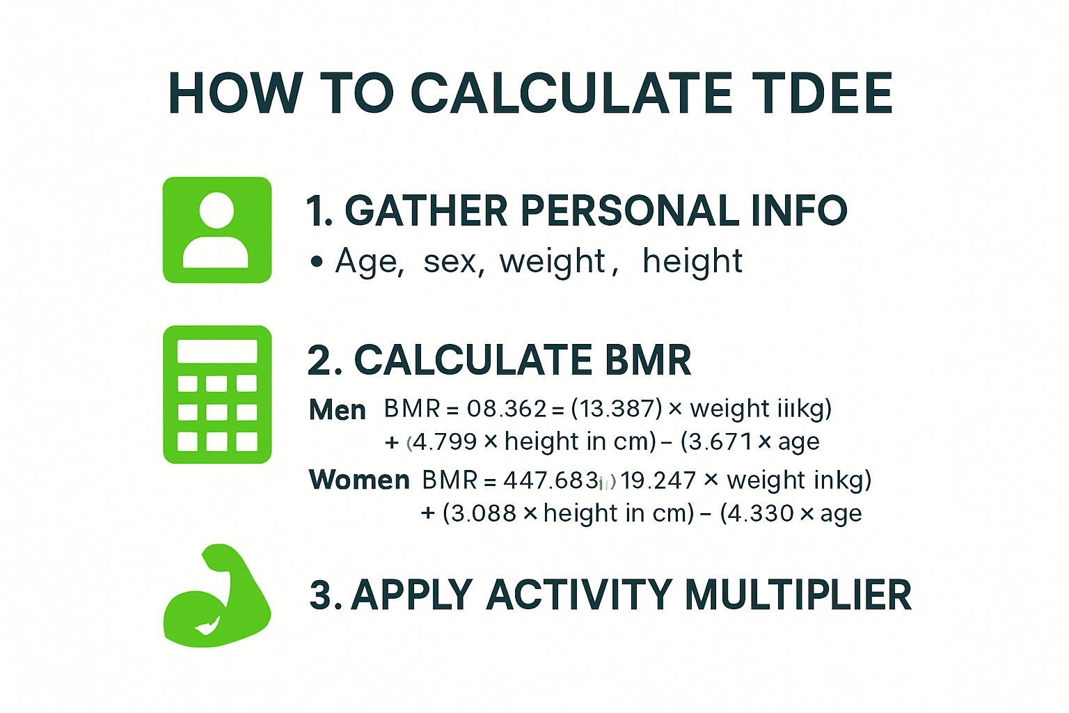 Step-by-step guide to calculating TDEE